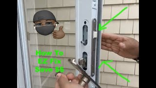 How to fix a Andersen Storm Door Handle Assembly Traditional Handle Set 42302 [upl. by Deerc153]