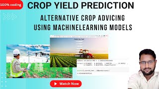 Crop Yield Prediction based on Indian Agriculture using Machine Learning Python 2022  2023 [upl. by Allets]