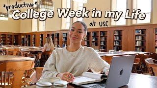 PRODUCTIVE COLLEGE WEEK IN MY LIFE 🍁 fall semester studying for midterms USC film school [upl. by Dory]