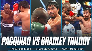 The FULL Manny Pacquiao vs Tim Bradley Trilogy  FIGHT MARATHON [upl. by Yeta344]