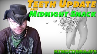 Teeth Update and Vile Snack  Mid Week KingCobraJFS Update [upl. by Nomannic]