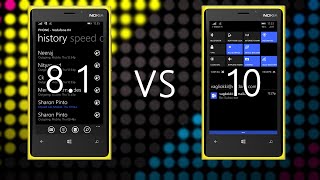 Windows Phone 81 vs Windows 10 for Phones COMPARISON [upl. by Neffirg]