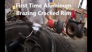 Aluminum Brazing Cracked 20quot Rims [upl. by Noremak]