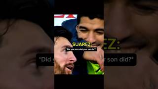 Suarez Teases Messi about Mateo Funny Moments [upl. by Hagep]