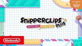 Snipperclips Plus Cut it Out Together  Introduction Trailer Nintendo Switch [upl. by Ahseret]