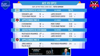 Applecross 2nd XI v South Perth CC 4th Grade [upl. by Yrakaz]