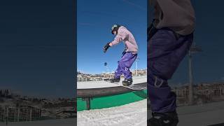 small park snowboarding snowboardtricks snowboard snow winter steamboat wintersport [upl. by Anne-Corinne]