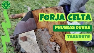 🔥 𝐂𝐔𝐂𝐇𝐈𝐋𝐋𝐎 𝐅𝐎𝐑𝐉𝐀 𝐂𝐄𝐋𝐓𝐀 🔥 Pruebas duras💥 Aguantará ❓ Taburete de madera 🛠️ DIY [upl. by Dulsea]