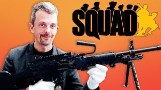 quotWere Machine Gun Heavyquot  Firearms Expert Reacts To MORE Squad Guns [upl. by Gazzo]