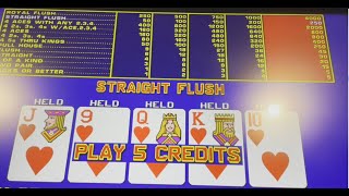 Video Poker  Bonus Poker  One Away [upl. by Pauiie7]