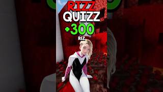 Are You A Rizz Master trivia quiz brainrot gwen spiderman viral shorts [upl. by Enoob521]