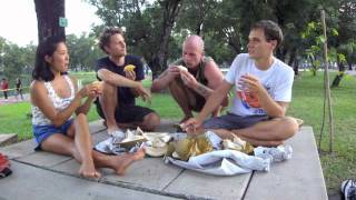 Durian Feasting In Chanthaburi Thailand [upl. by Strage989]