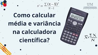 ✅Como calcular média e variância na calculadora científica ✅ [upl. by Chadburn]