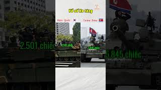 SO SÁNH SỨC MẠNH QUÂN SỰ CỦA HÀN QUỐC VÀ TRIỀU TIÊN NĂM 2024 militarypower korea northkorea [upl. by Enyrehtac682]