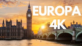 EUROPA 4K  Relaxe ao som do piano e lindas paisagens europeias [upl. by Sral684]