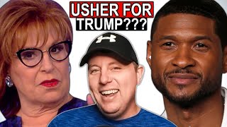 Joy Behar amp The View HUMILIATED as Usher REFUSES to Support Kamala Harris [upl. by Trojan]