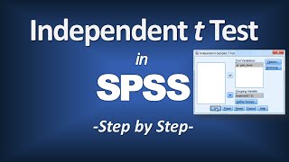 Independent t Test in SPSS [upl. by Dadivitan15]