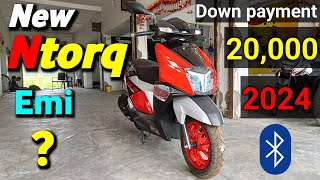 20000 Down payment EMI   Tvs ntorq 125 2024 Model 🔥 price features Mileage [upl. by Neeham]