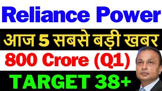 Buy करे  Reliance Power Latest News  Rpower Share Latest News  Reliance Power R Power Today News [upl. by Camden247]