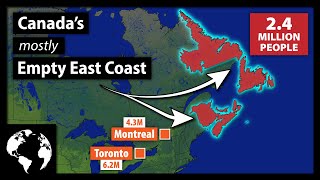 No Major Cities Why So Few Canadians Live In On The East Coast [upl. by Moishe]