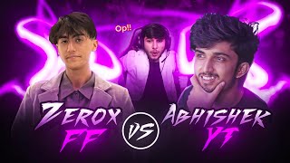 ZEROX FF📲 VS ​⁠ ABHISHEKYT 🖥️  Battle of Two Nepali Legends🇳🇵 [upl. by Nomyaw]