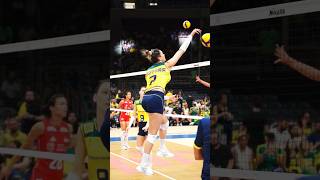 Brazilian 🇧🇷 volleyball girls volleyballplayers trending smash [upl. by Bruno880]