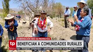 MONTES ENTREGÓ OBRAS EN CANALES DE RIEGO EN CERCADO Y URIOINDO [upl. by Sou]