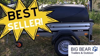 Brenderup 1150 with ABS Lid Camping Trailer  FULL REVIEW [upl. by Yllod273]