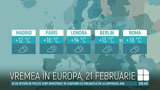 Meteo 21 februarie 2021 Vreme frumoasă și cer variabil în toată țara [upl. by Yerggoeg534]