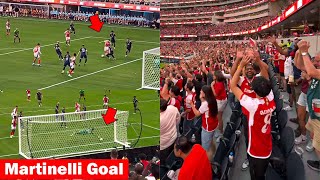 Arsenal Fans Reactions to Gabriel Martinelli Winning Goal vs Manchester United [upl. by Lumbye]