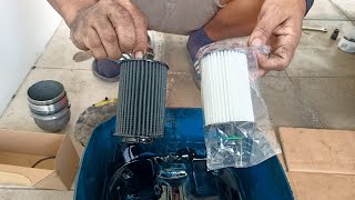 DIY How to change oil filter chevy captiva 2015 engine changeoil captiva [upl. by Shatzer]