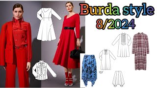 اذا كنتي تبحثين عن الأناقة لملابس الخريف إليكي Burda style 82024 ♥ [upl. by Enitsirc]