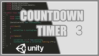 Countdown Timer In Unity  Easy Beginners Tutorial Guide [upl. by Erdnaed]