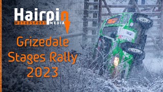 Grizedale Stages Rally 2023  Crash spin and snow HD [upl. by Atteuqihc]