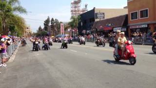 Pride Parade  Dykes on Bikes  San Diego 2017 [upl. by Aicnelev345]