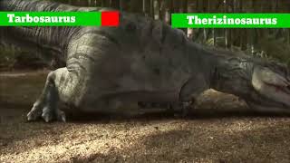 Tarbosaurus Vs Therizinosaurus  With Healthbars [upl. by Aeduj]