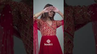 Red sequins Anarkali suit [upl. by Gisela461]