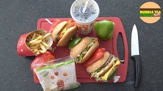 RECETTE BROCHETTE MAISON DE BURGERS McDO  Studio Bubble Tea Food unboxing food [upl. by Franciska900]