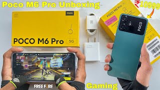 Poco M6 Pro 5g unboxing all features and gaming test [upl. by Gninnahc]