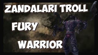 Zandalari Troll Fury Warrior Battle Animations Ptr [upl. by Leyla]