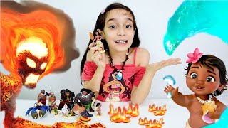 UM POUCO SOBRE MOANA SEUS AMIGOS e INIMIGOS ★ PlaySet Disney Moana PS Contém Spoiler [upl. by Adnopoz277]