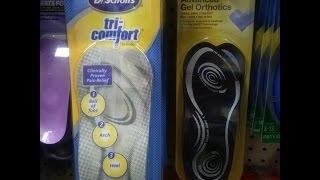 CVS Orthotic insoles vs Dr Scholls TriComfort Orthotic insoles flat feet amp arch support [upl. by Endres502]