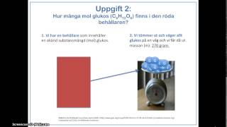 Beräkna substansmängd molmassa och massa ny version [upl. by Annaujat]