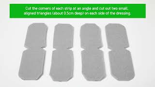 Mepilex Ag dressing application on hand tutorial [upl. by Keiko]