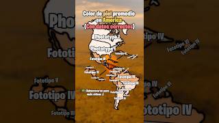 Color de piel promedio en america mapping parati map [upl. by Westney291]