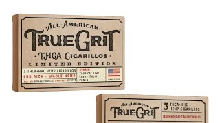 TRUE GRIT THCA CIGARILLOS 🔴REVIEW  WAKE amp BAKE [upl. by Siclari339]