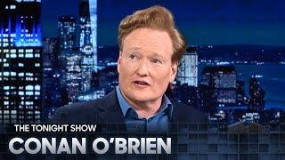 Conan O’Brien Makes His Late Night Return to Talk Prince Fan Encounters Show Memories and More [upl. by Rednirah]