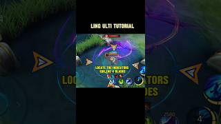 Ling ultimate tutorial mlbb mlbbshorts shorts ling tutorial [upl. by Akisej]