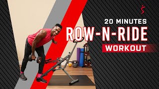 20 Min BUILD YOUR GLUTES  Row N Ride Workout [upl. by Haianeb]