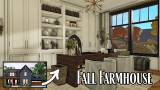 Bloxburg  Building an Autumnal Fall Farmhouse  Part 4  HowTo [upl. by Erodeht907]